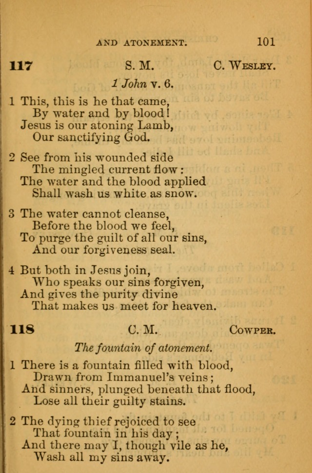 The Hymn Book of the African Methodist Episcopal Church: being a collection of hymns, sacred songs and chants (5th ed.) page 110