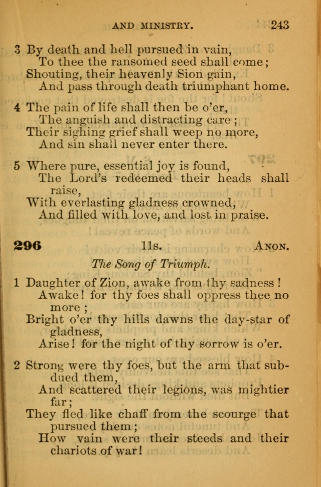 The Hymn Book of the African Methodist Episcopal Church: being a collection of hymns, sacred songs and chants (5th ed.) page 252