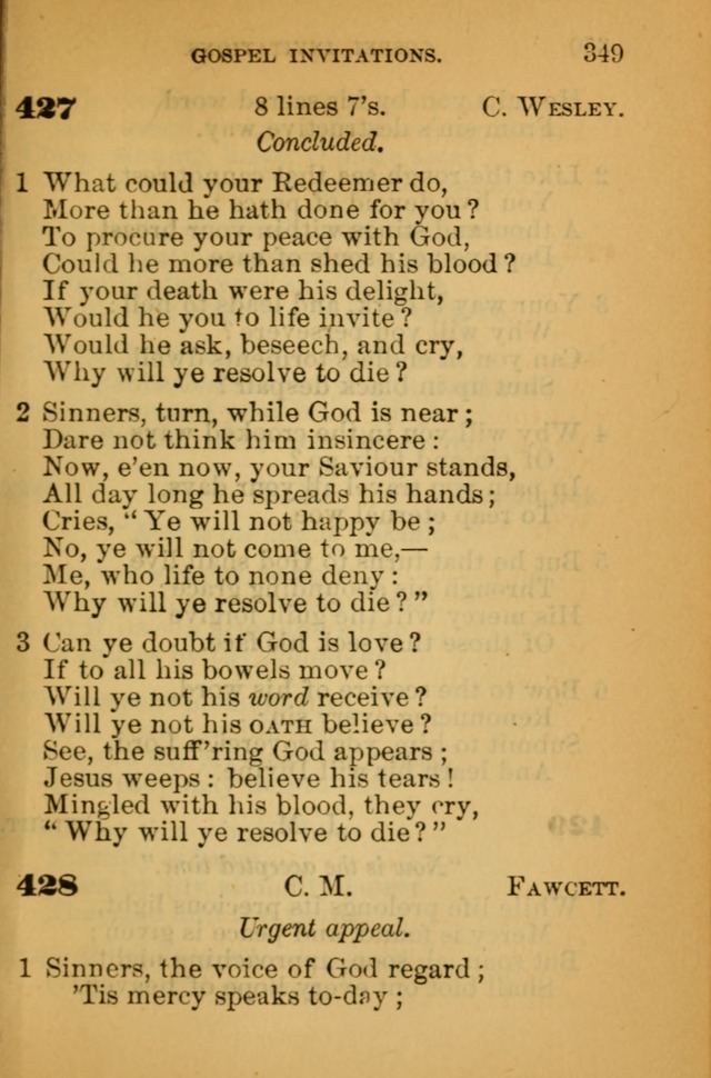 The Hymn Book of the African Methodist Episcopal Church: being a collection of hymns, sacred songs and chants (5th ed.) page 358