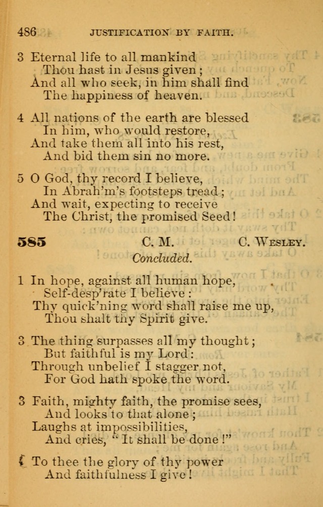 The Hymn Book of the African Methodist Episcopal Church: being a collection of hymns, sacred songs and chants (5th ed.) page 495