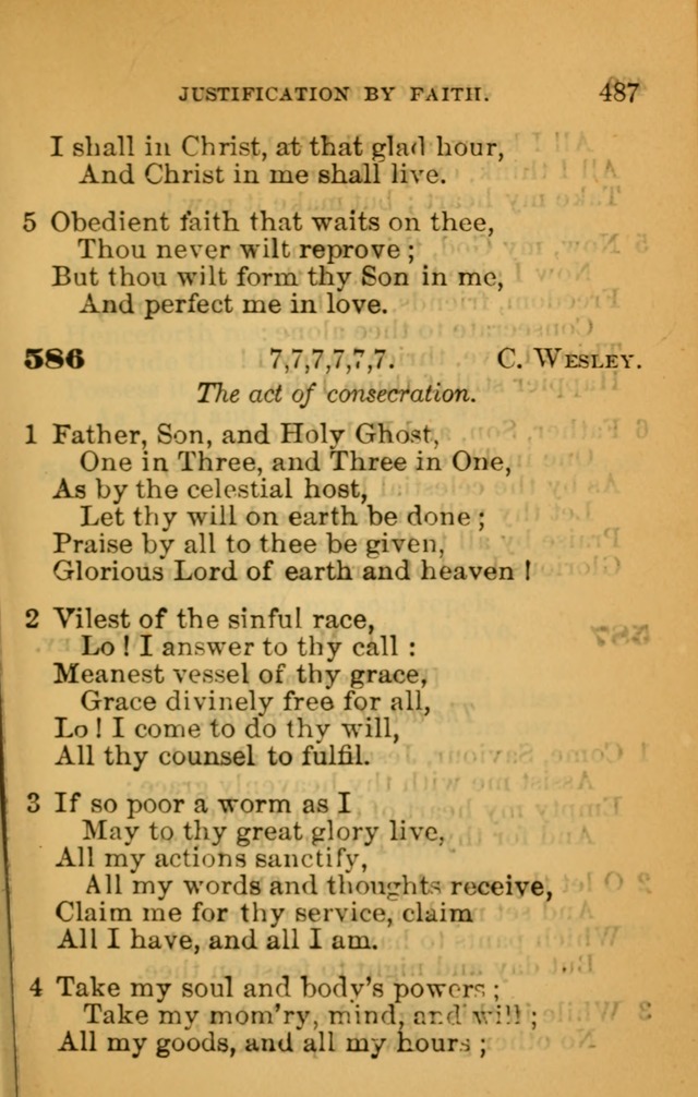 The Hymn Book of the African Methodist Episcopal Church: being a collection of hymns, sacred songs and chants (5th ed.) page 496