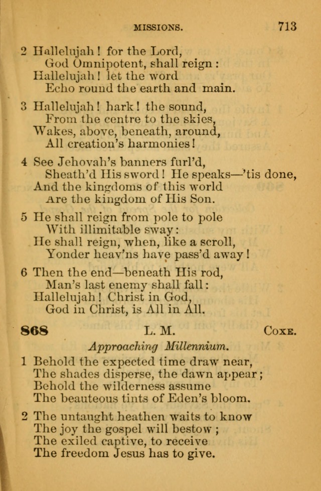 The Hymn Book of the African Methodist Episcopal Church: being a collection of hymns, sacred songs and chants (5th ed.) page 722