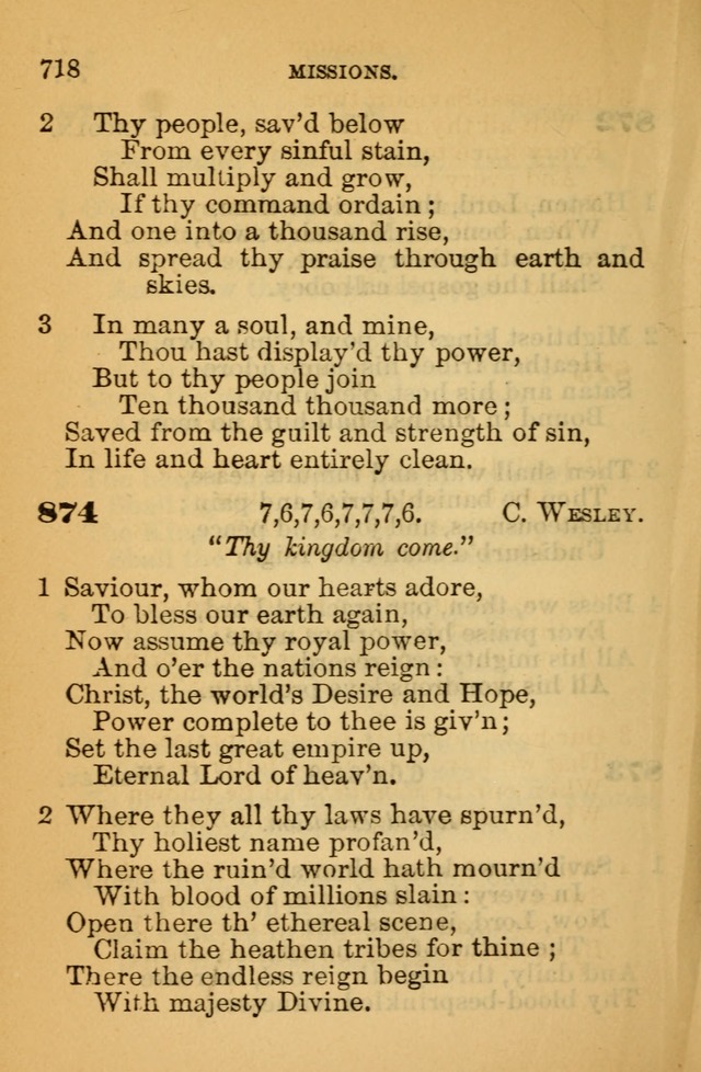 The Hymn Book of the African Methodist Episcopal Church: being a collection of hymns, sacred songs and chants (5th ed.) page 727