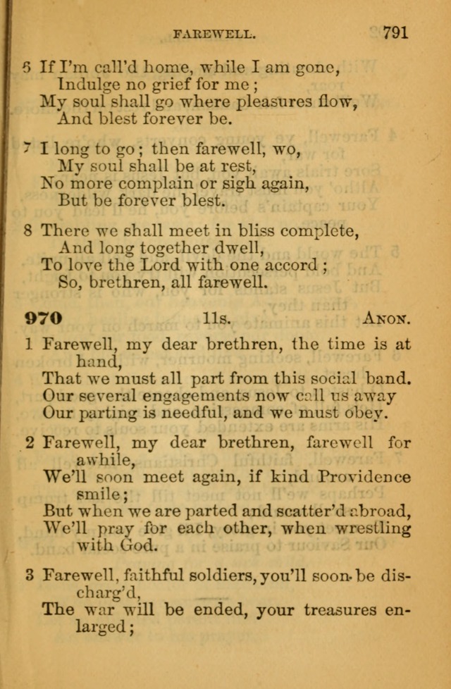 The Hymn Book of the African Methodist Episcopal Church: being a collection of hymns, sacred songs and chants (5th ed.) page 800