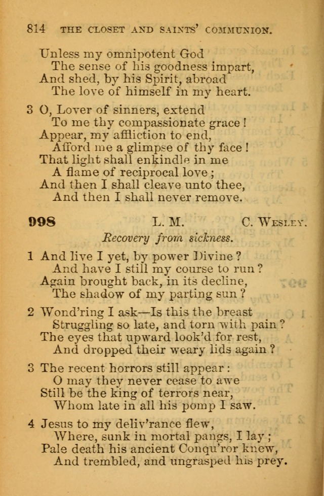 The Hymn Book of the African Methodist Episcopal Church: being a collection of hymns, sacred songs and chants (5th ed.) page 823