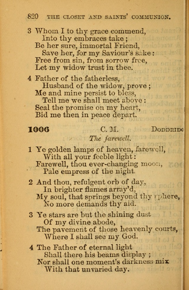 The Hymn Book of the African Methodist Episcopal Church: being a collection of hymns, sacred songs and chants (5th ed.) page 829