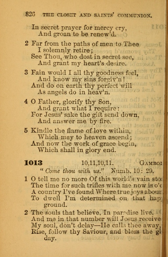 The Hymn Book of the African Methodist Episcopal Church: being a collection of hymns, sacred songs and chants (5th ed.) page 835