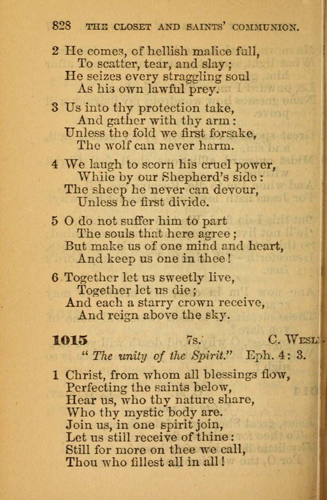 The Hymn Book of the African Methodist Episcopal Church: being a collection of hymns, sacred songs and chants (5th ed.) page 837