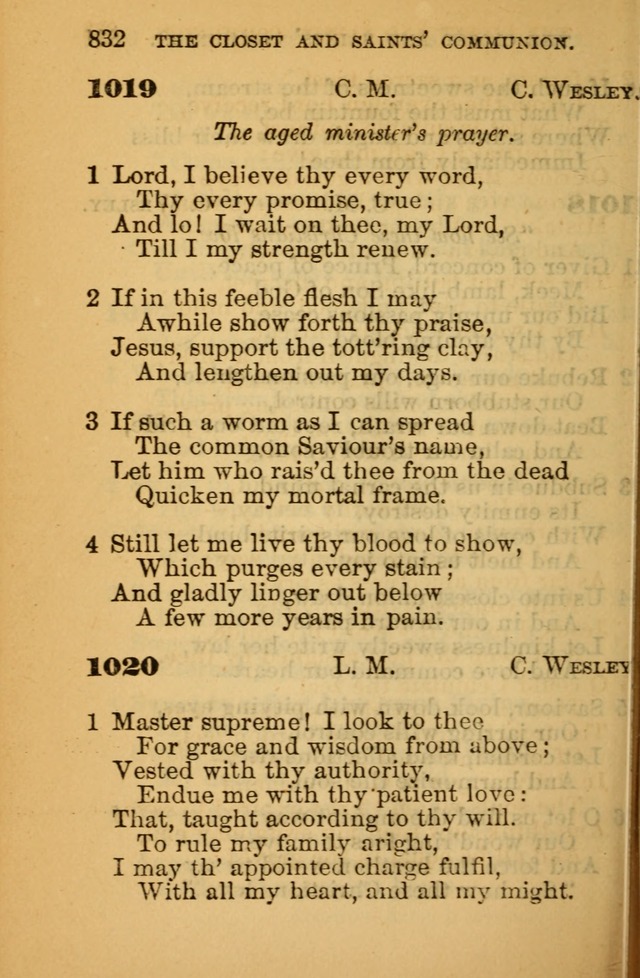 The Hymn Book of the African Methodist Episcopal Church: being a collection of hymns, sacred songs and chants (5th ed.) page 841