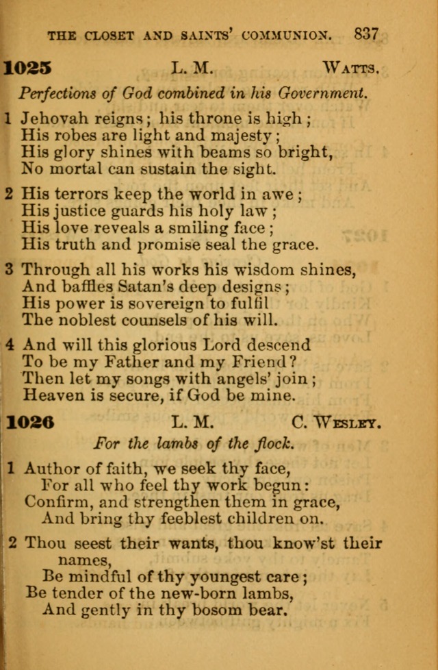 The Hymn Book of the African Methodist Episcopal Church: being a collection of hymns, sacred songs and chants (5th ed.) page 846