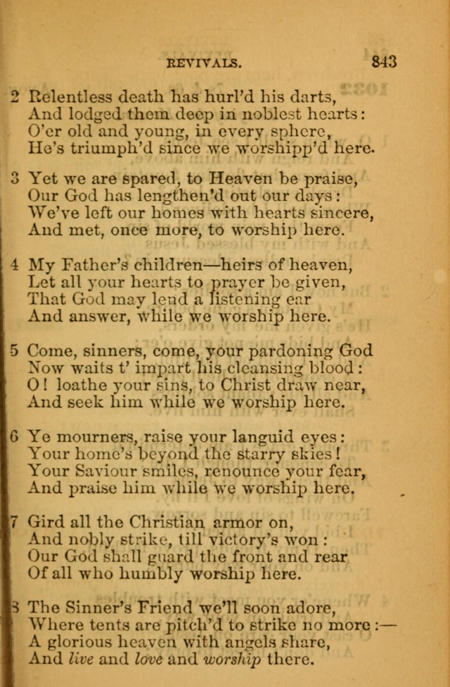 The Hymn Book of the African Methodist Episcopal Church: being a collection of hymns, sacred songs and chants (5th ed.) page 852