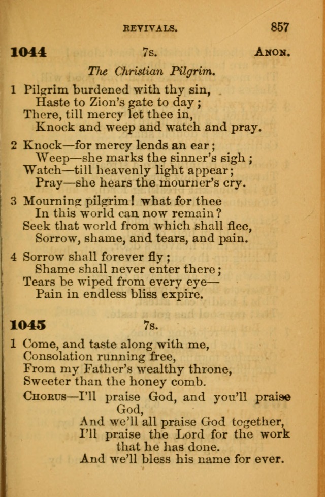 The Hymn Book of the African Methodist Episcopal Church: being a collection of hymns, sacred songs and chants (5th ed.) page 866