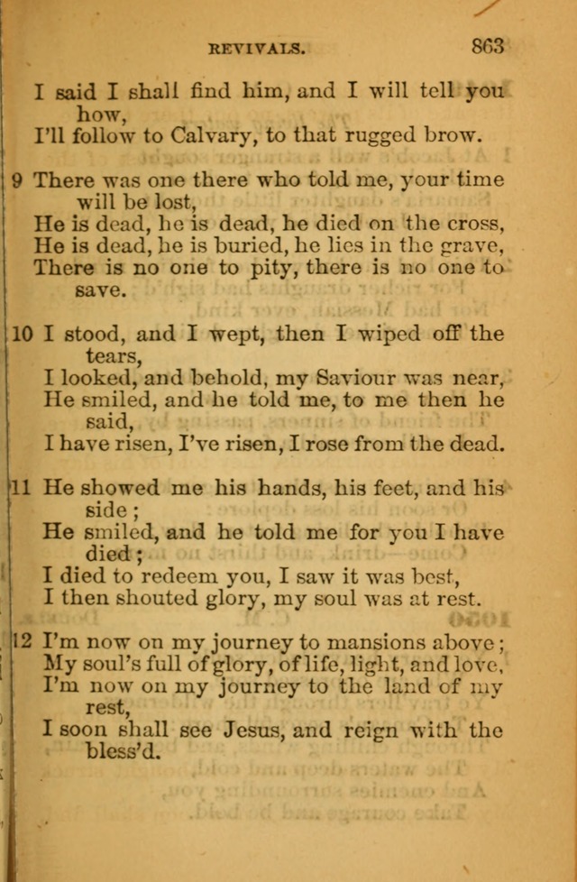 The Hymn Book of the African Methodist Episcopal Church: being a collection of hymns, sacred songs and chants (5th ed.) page 872