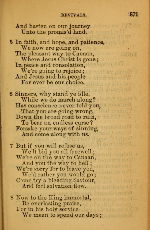 The Hymn Book of the African Methodist Episcopal Church: being a collection of hymns, sacred songs and chants (5th ed.) page 880