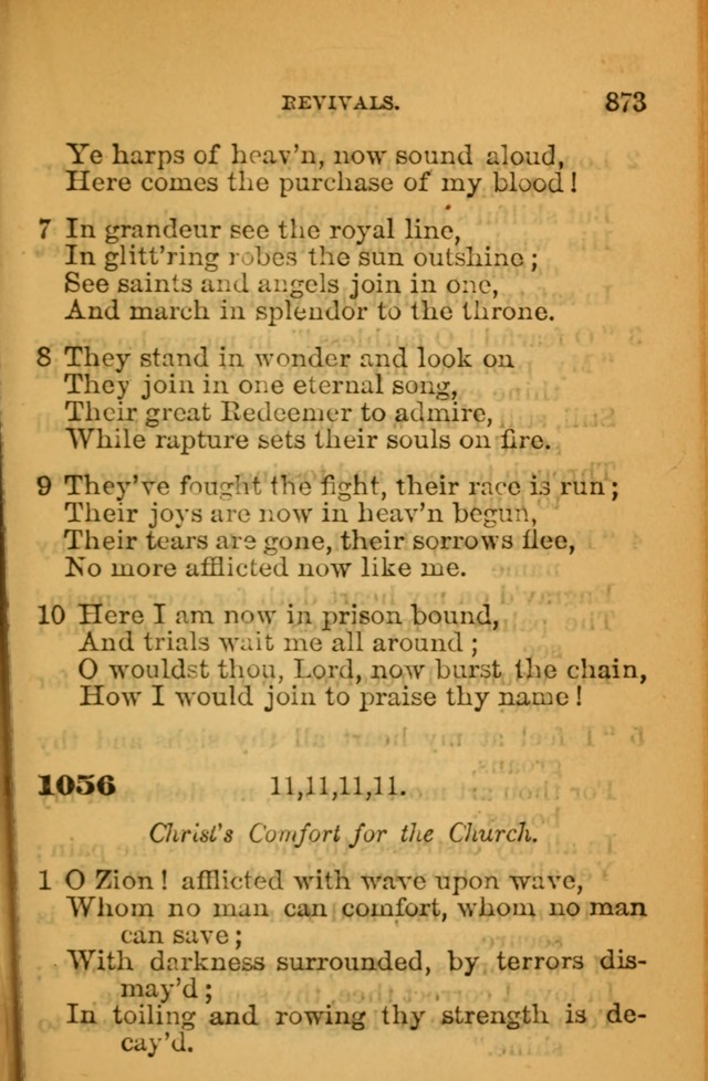 The Hymn Book of the African Methodist Episcopal Church: being a collection of hymns, sacred songs and chants (5th ed.) page 882