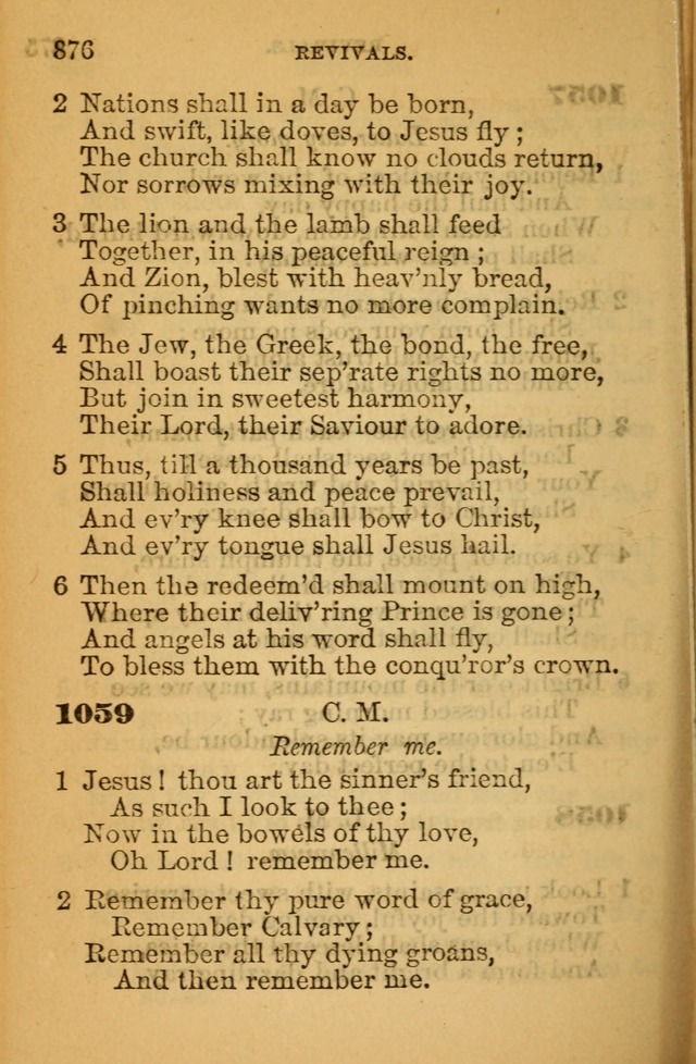 The Hymn Book of the African Methodist Episcopal Church: being a collection of hymns, sacred songs and chants (5th ed.) page 885