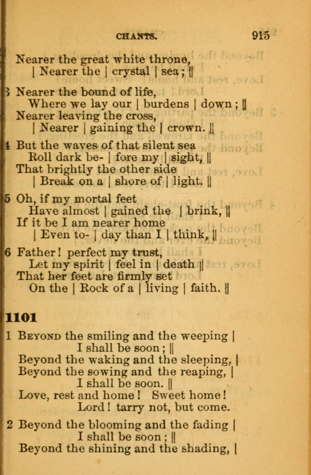 The Hymn Book of the African Methodist Episcopal Church: being a collection of hymns, sacred songs and chants (5th ed.) page 924