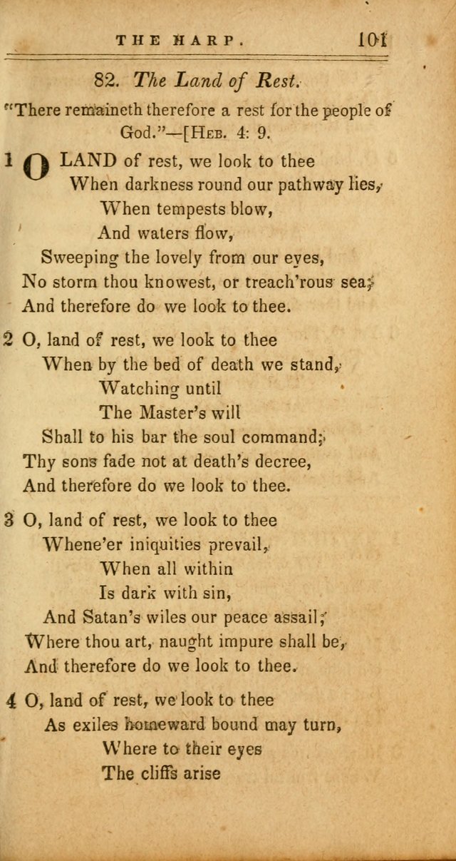 The Harp: being a collection of hymns and spiritual songs, adapted to all purposes of social and religious worship page 101