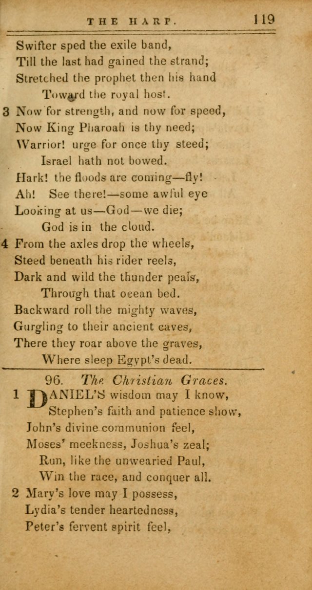 The Harp: being a collection of hymns and spiritual songs, adapted to all purposes of social and religious worship page 119