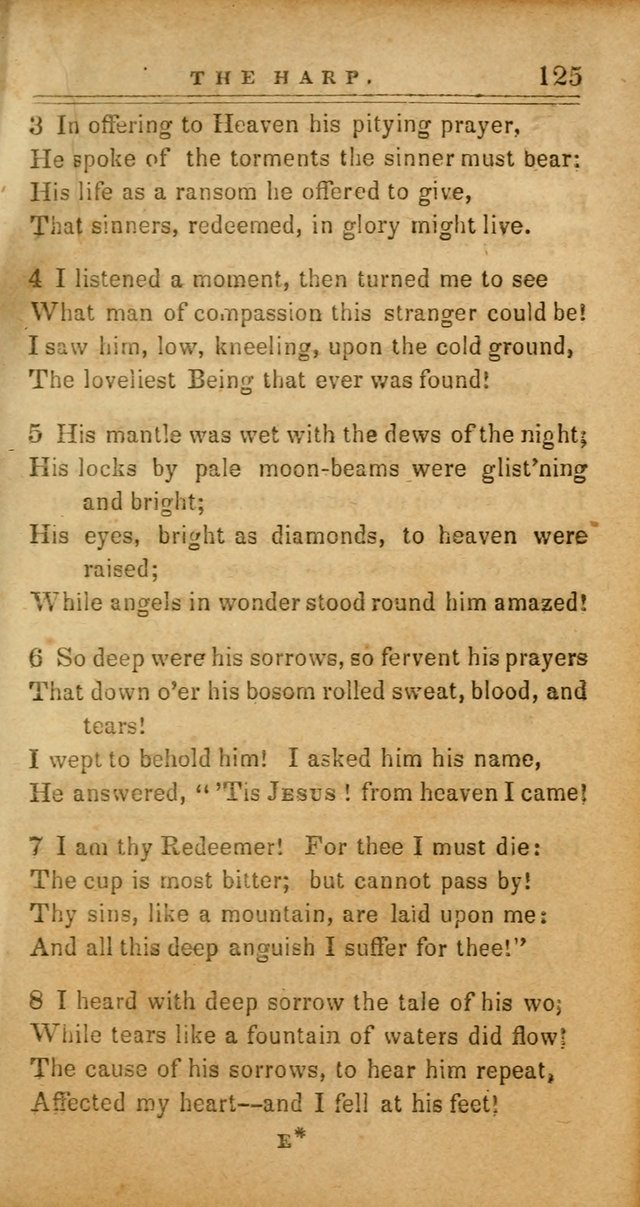 The Harp: being a collection of hymns and spiritual songs, adapted to all purposes of social and religious worship page 125