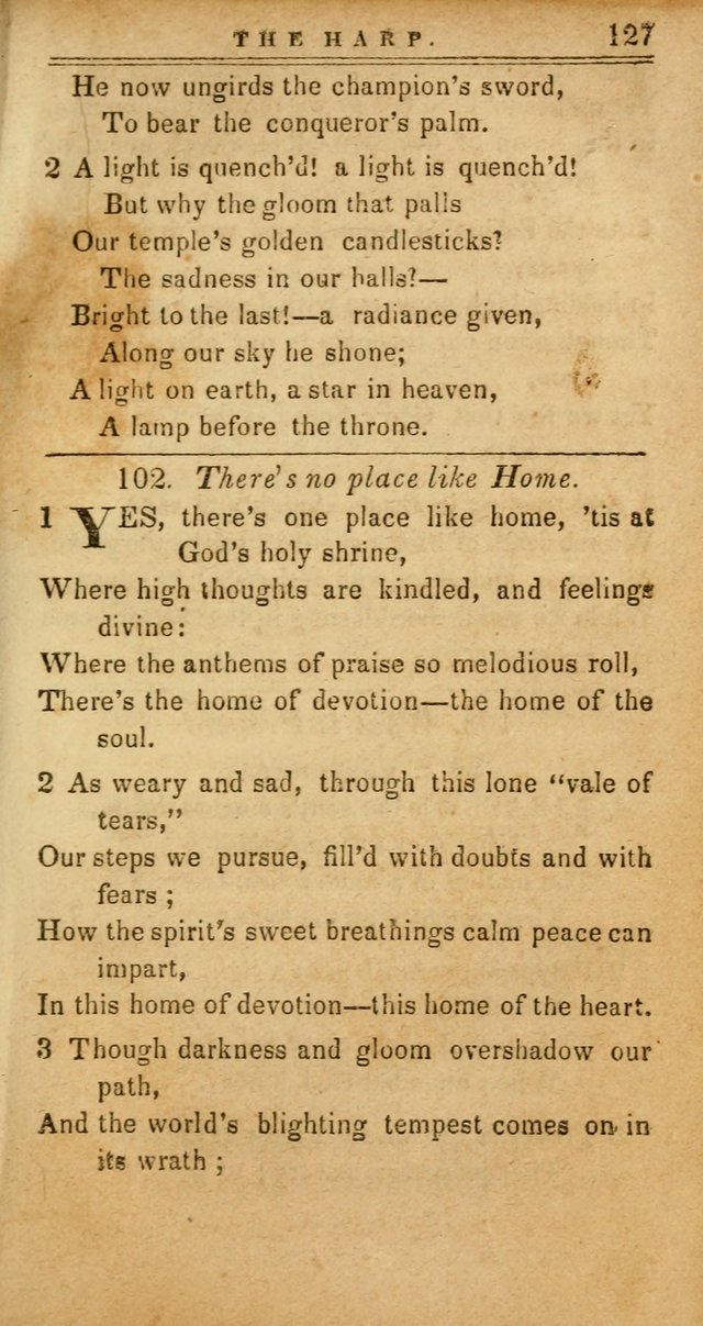 The Harp: being a collection of hymns and spiritual songs, adapted to all purposes of social and religious worship page 127