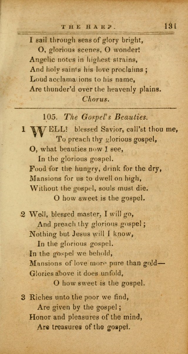 The Harp: being a collection of hymns and spiritual songs, adapted to all purposes of social and religious worship page 131