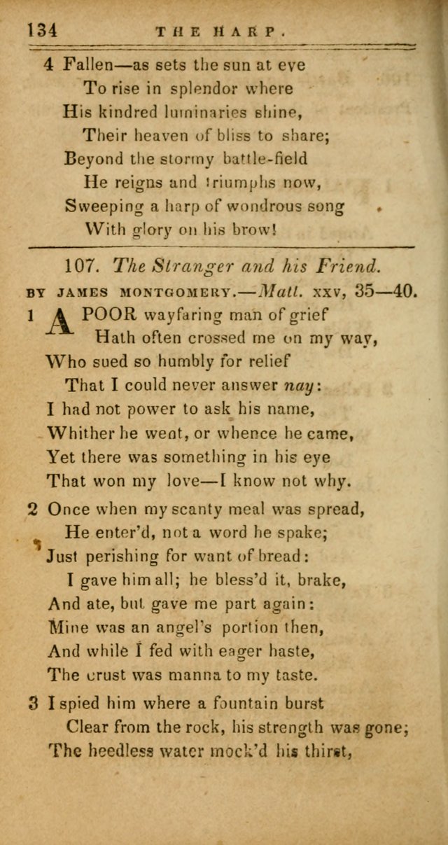 The Harp: being a collection of hymns and spiritual songs, adapted to all purposes of social and religious worship page 134