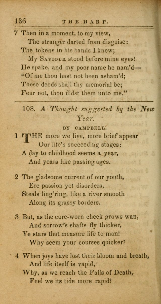 The Harp: being a collection of hymns and spiritual songs, adapted to all purposes of social and religious worship page 136