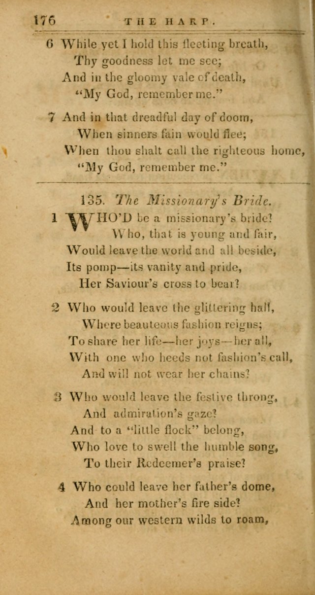 The Harp: being a collection of hymns and spiritual songs, adapted to all purposes of social and religious worship page 176