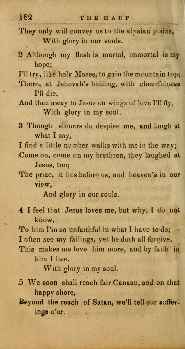 The Harp: being a collection of hymns and spiritual songs, adapted to all purposes of social and religious worship page 182