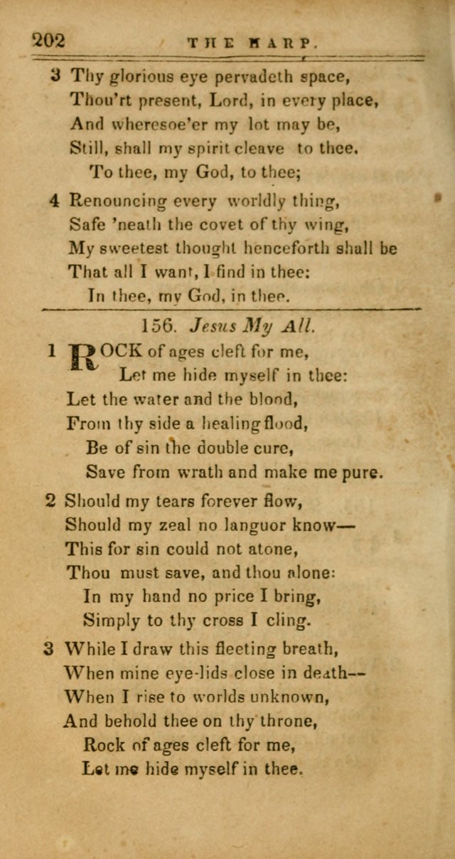 The Harp: being a collection of hymns and spiritual songs, adapted to all purposes of social and religious worship page 202