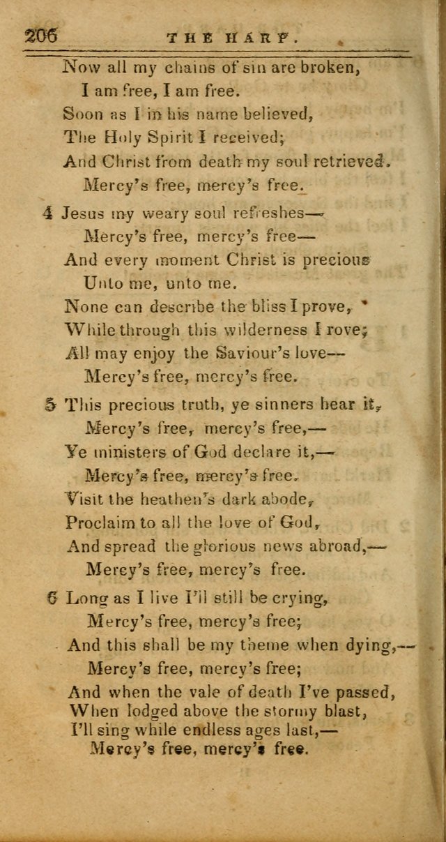 The Harp: being a collection of hymns and spiritual songs, adapted to all purposes of social and religious worship page 206