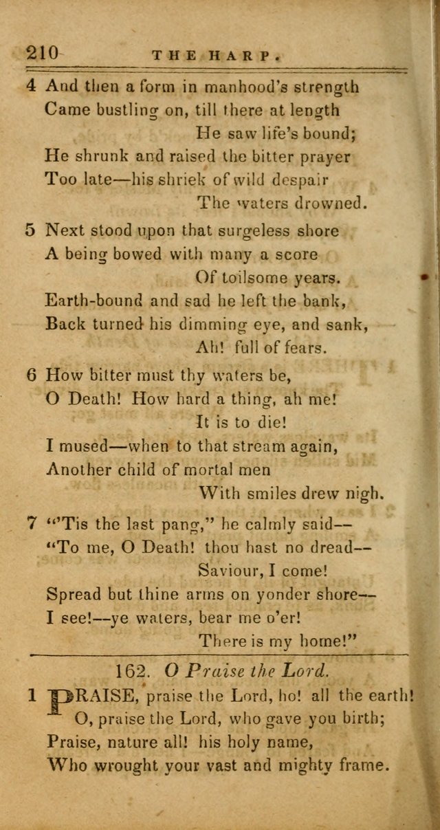 The Harp: being a collection of hymns and spiritual songs, adapted to all purposes of social and religious worship page 210