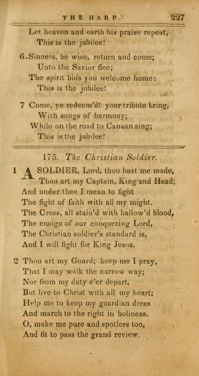 The Harp: being a collection of hymns and spiritual songs, adapted to all purposes of social and religious worship page 227