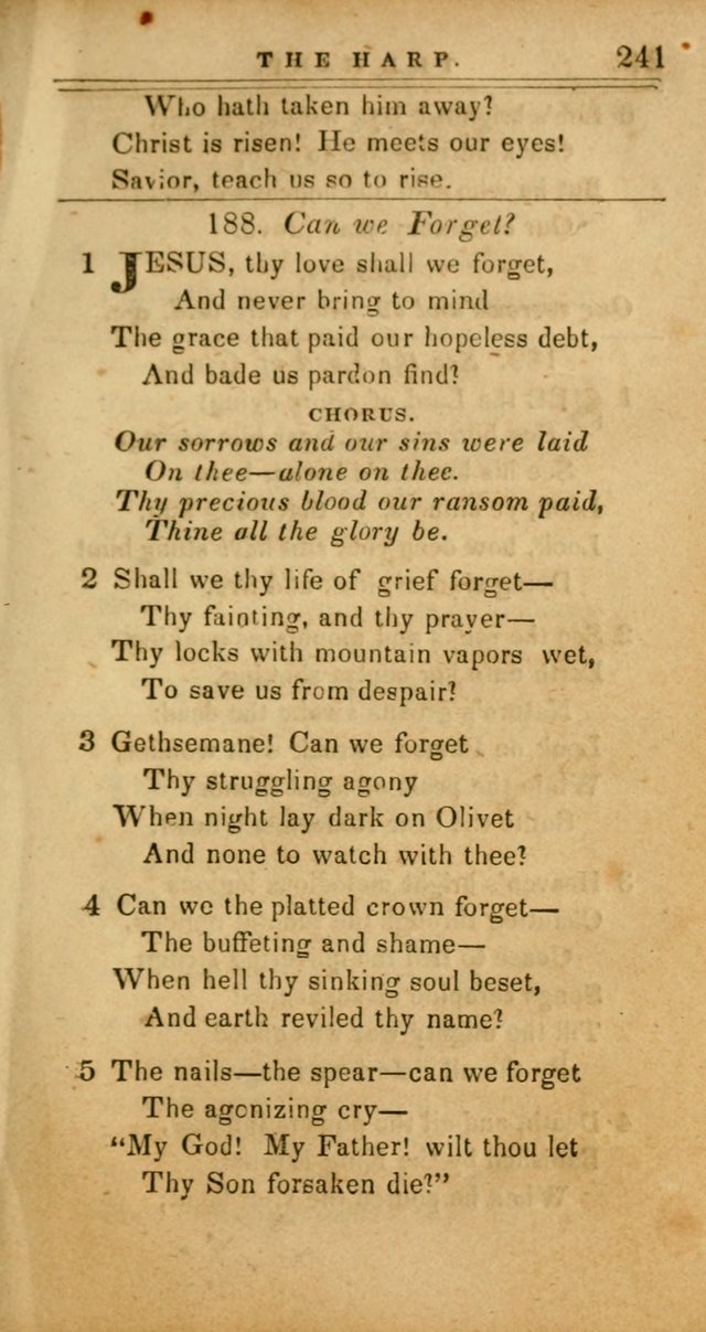 The Harp: being a collection of hymns and spiritual songs, adapted to all purposes of social and religious worship page 241