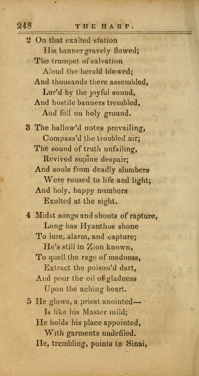 The Harp: being a collection of hymns and spiritual songs, adapted to all purposes of social and religious worship page 248