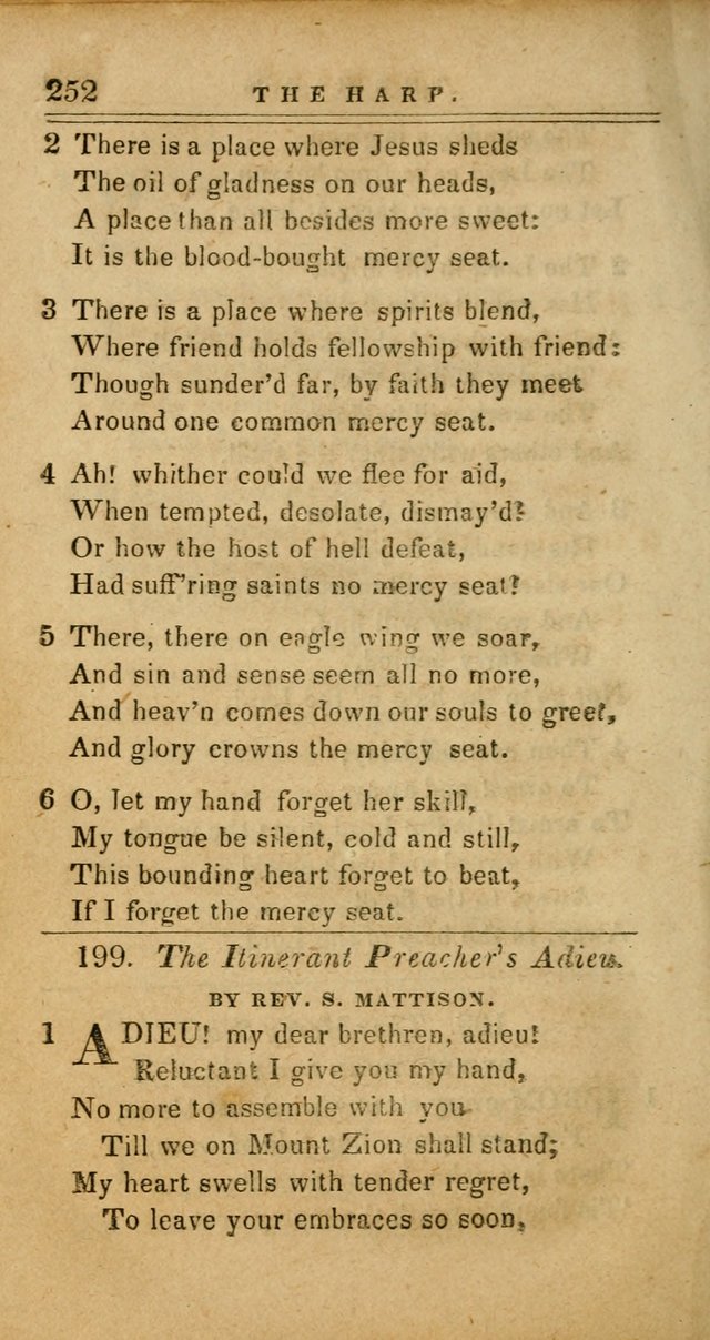 The Harp: being a collection of hymns and spiritual songs, adapted to all purposes of social and religious worship page 252