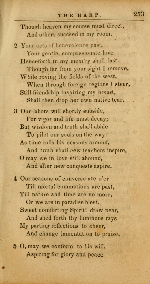 The Harp: being a collection of hymns and spiritual songs, adapted to all purposes of social and religious worship page 253