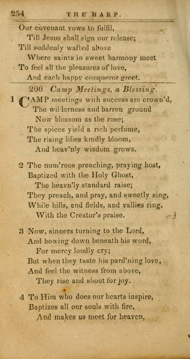 The Harp: being a collection of hymns and spiritual songs, adapted to all purposes of social and religious worship page 254