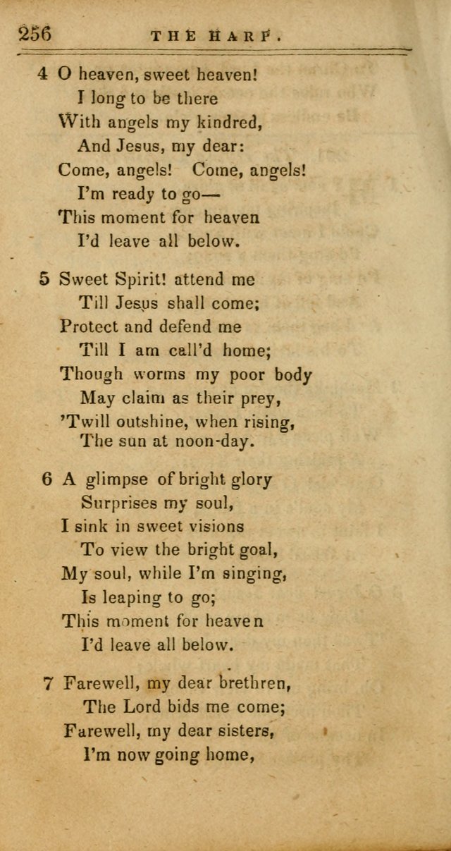 The Harp: being a collection of hymns and spiritual songs, adapted to all purposes of social and religious worship page 256