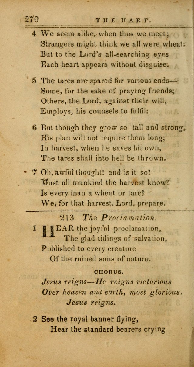 The Harp: being a collection of hymns and spiritual songs, adapted to all purposes of social and religious worship page 270