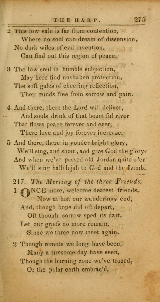 The Harp: being a collection of hymns and spiritual songs, adapted to all purposes of social and religious worship page 275