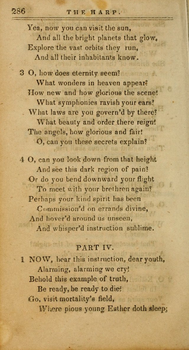 The Harp: being a collection of hymns and spiritual songs, adapted to all purposes of social and religious worship page 286