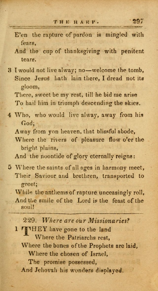 The Harp: being a collection of hymns and spiritual songs, adapted to all purposes of social and religious worship page 297