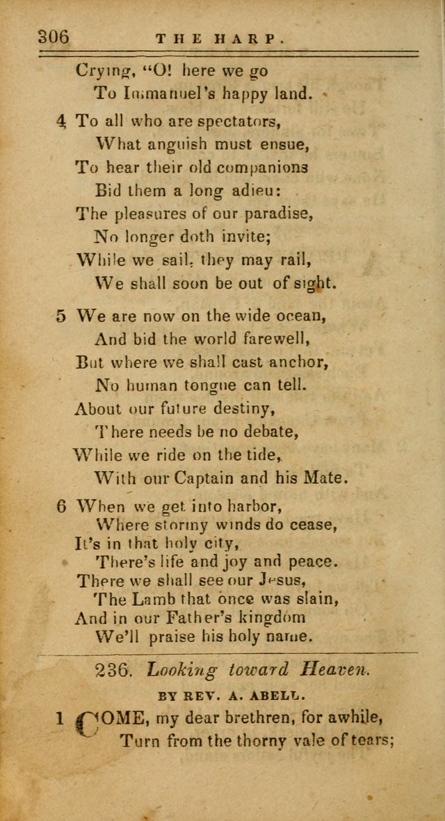 The Harp: being a collection of hymns and spiritual songs, adapted to all purposes of social and religious worship page 306