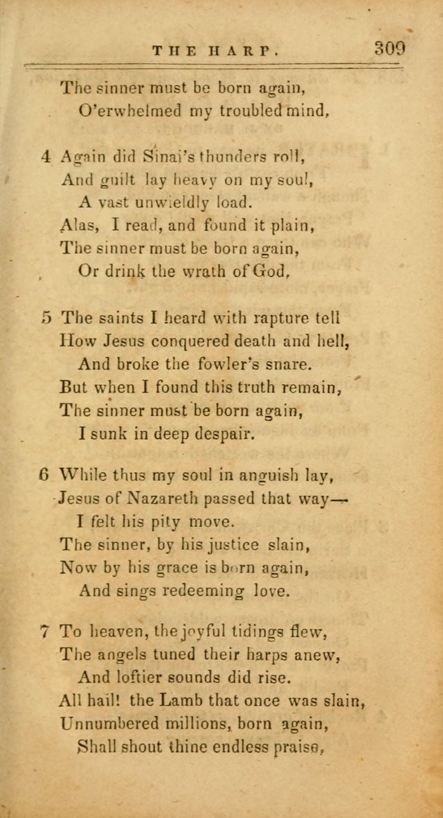 The Harp: being a collection of hymns and spiritual songs, adapted to all purposes of social and religious worship page 309