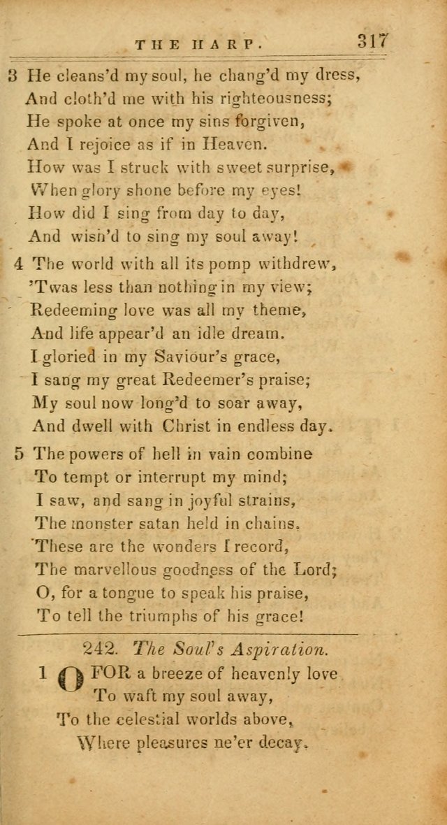 The Harp: being a collection of hymns and spiritual songs, adapted to all purposes of social and religious worship page 317