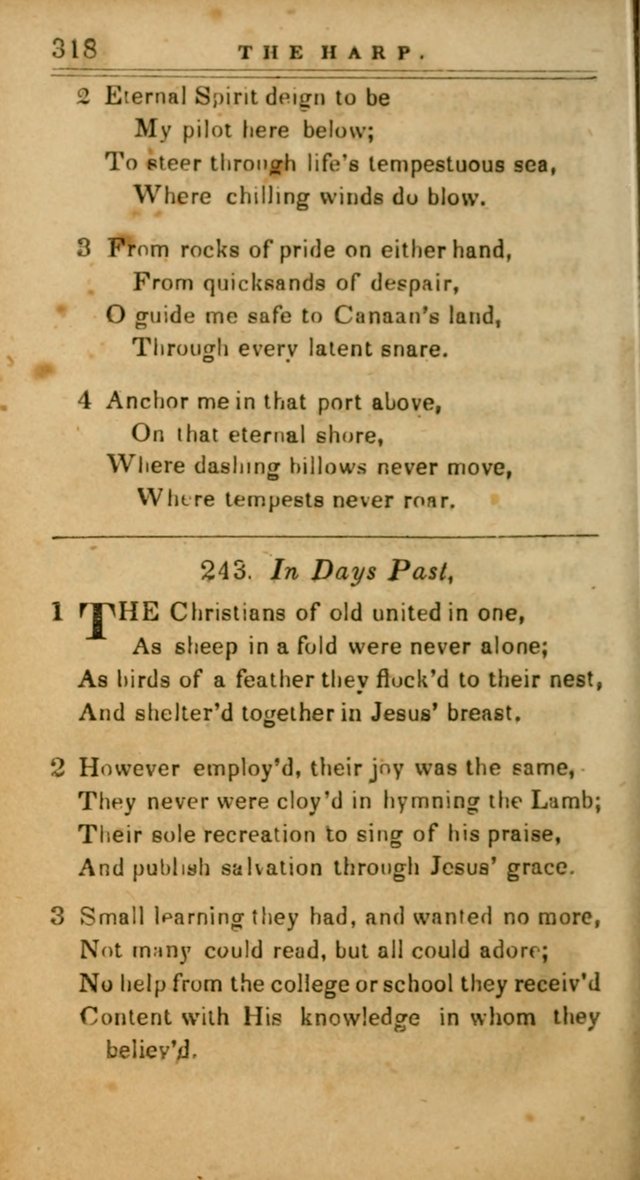 The Harp: being a collection of hymns and spiritual songs, adapted to all purposes of social and religious worship page 318