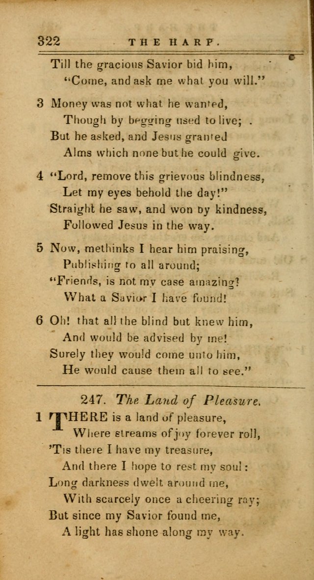 The Harp: being a collection of hymns and spiritual songs, adapted to all purposes of social and religious worship page 322