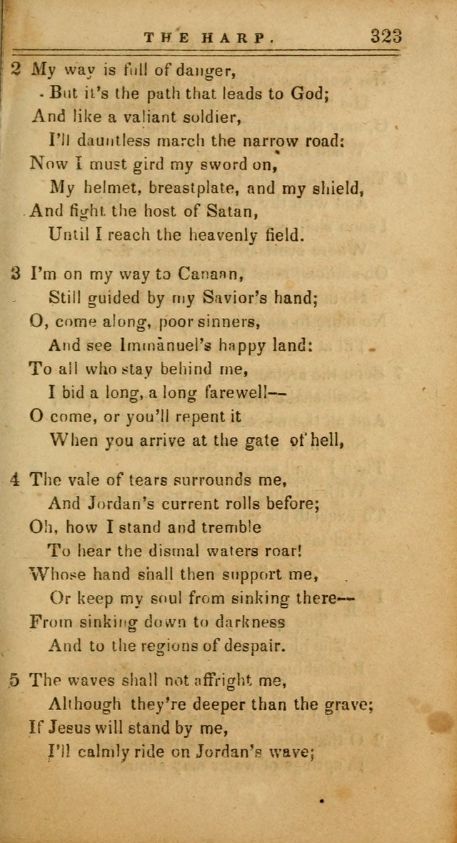 The Harp: being a collection of hymns and spiritual songs, adapted to all purposes of social and religious worship page 323